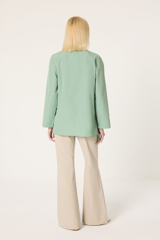 Touche Prive Зелена Формална Елегантна Кежуал Кошуља Велепродаја одеће Формални