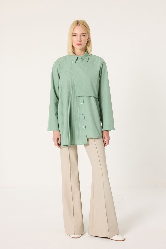 Touche Prive Зелена Формална Елегантна Кежуал Кошуља Велепродаја одеће Рад