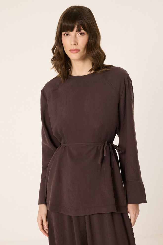 Touche Prive Conjunto Marrón Elegante Modesto Ropa al por mayor Salón