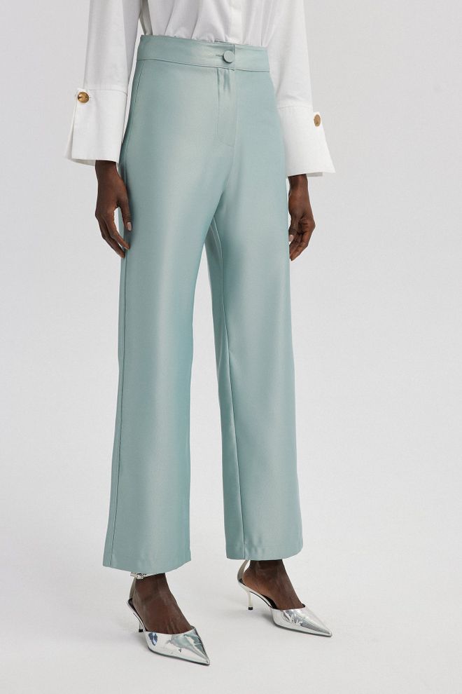 Touche Prive Pantaloni Palazzo Multicolore Vita Alta Gamba Larga Abbigliamento all'ingrosso Casuale