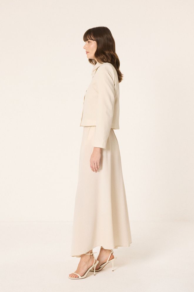 Touche Prive Beżowy Elegancki Formalny Komplet Hurtowa sprzedaż odzieży Skromny