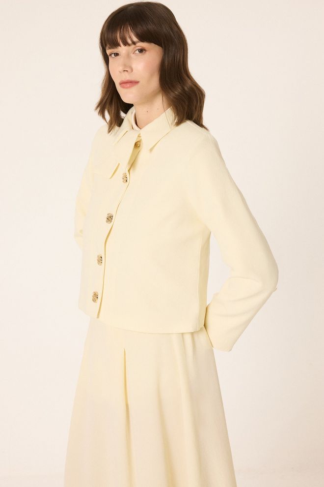 Touche Prive Beżowy Elegancki Komplet Do Pracy I Na Wesele Hurtowa sprzedaż odzieży Skromny