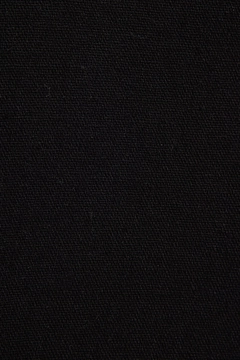 A wholesale clothing model wears tou12748-linen-look-shirt-black, Turkish wholesale Shirt of Touche Prive