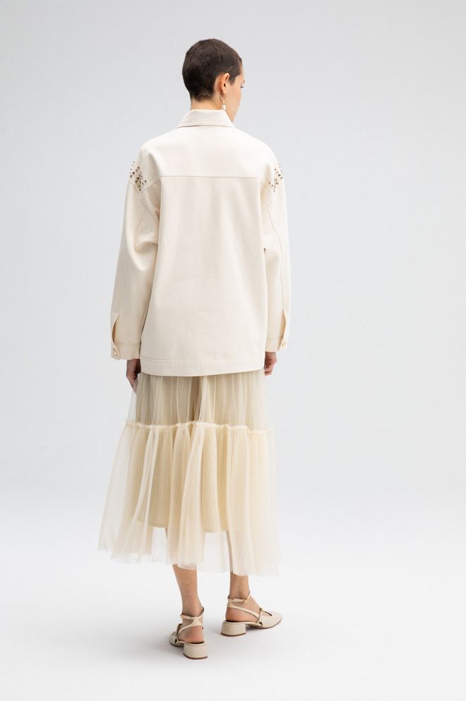 Touche Prive Traper Jakna Stonework Krem Veleprodaja odjeće 5