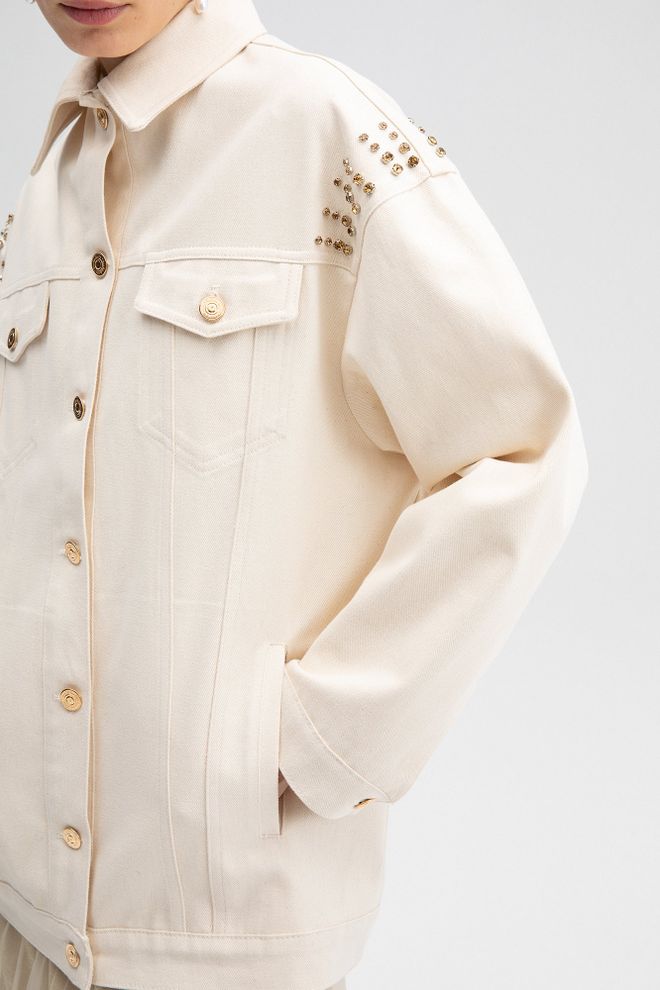 Touche Prive Traper Jakna Stonework Krem Veleprodaja odjeće 6