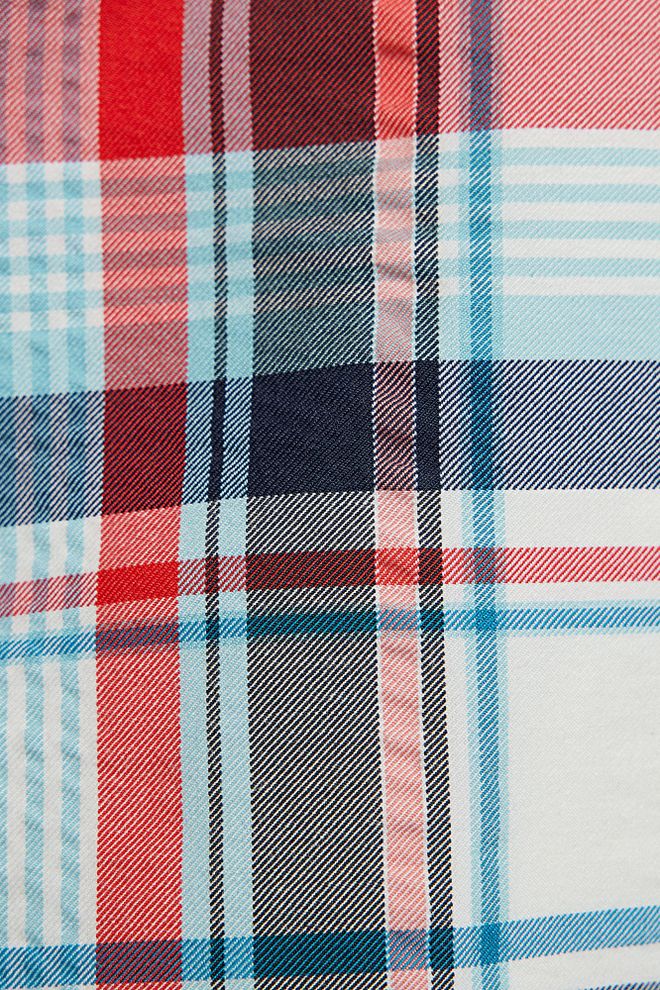 Touche Prive Bomberjacke Mit Karomuster Blau Großhandelskleidung 2