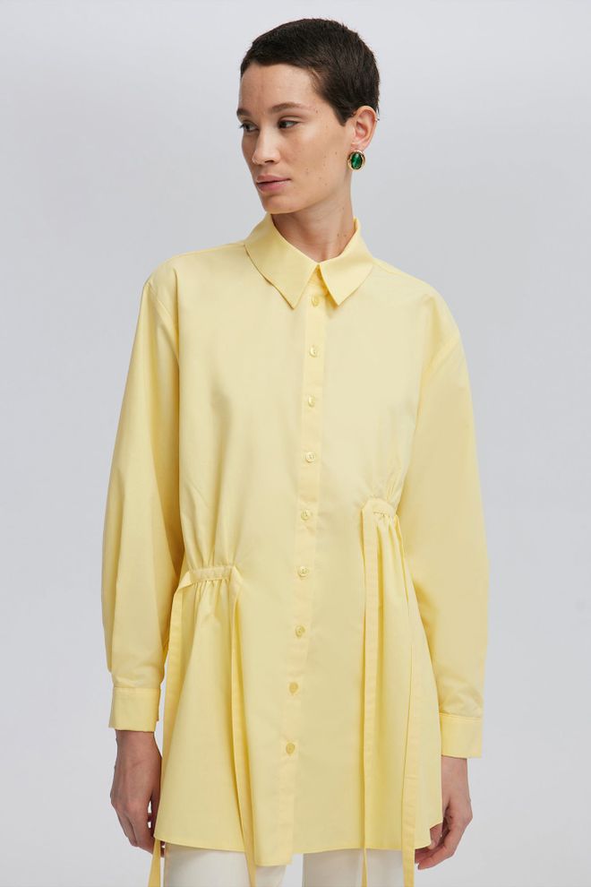 Ilia Striped Shirt Yellow Wholesale Clothing Formal