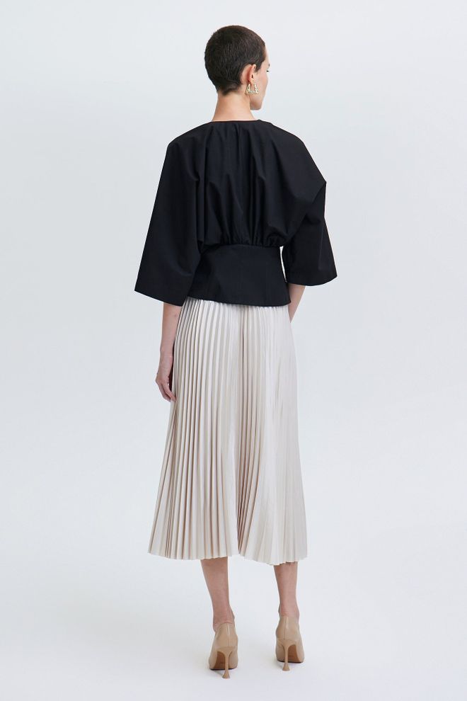 Ilia Carset Detailed Blouse Black Wholesale Clothing Spring