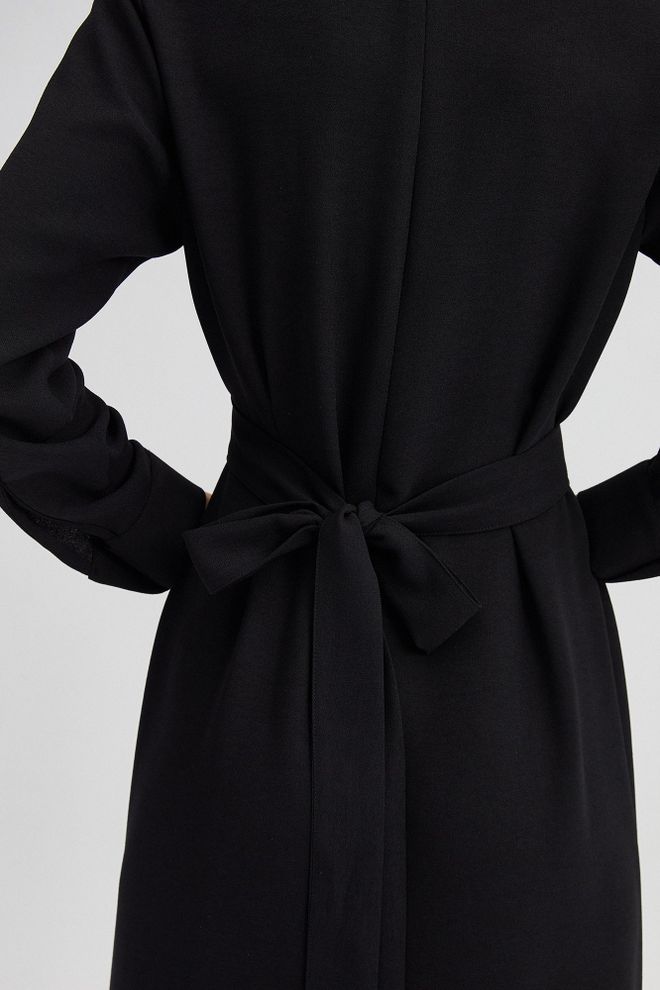 Ilia Crepe Fit Dress Black Wholesale Clothing Birthday