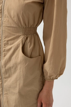 عارض ملابس بالجملة يرتدي 46025 - THIN JACKET WITH ZIPPER DETAIL، تركي بالجملة السترة من Touche Prive