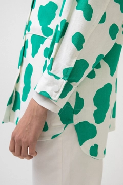 Un model de îmbrăcăminte angro poartă 34167 - Patterned Shirt With Pockets, turcesc angro Cămaşă de Touche Prive