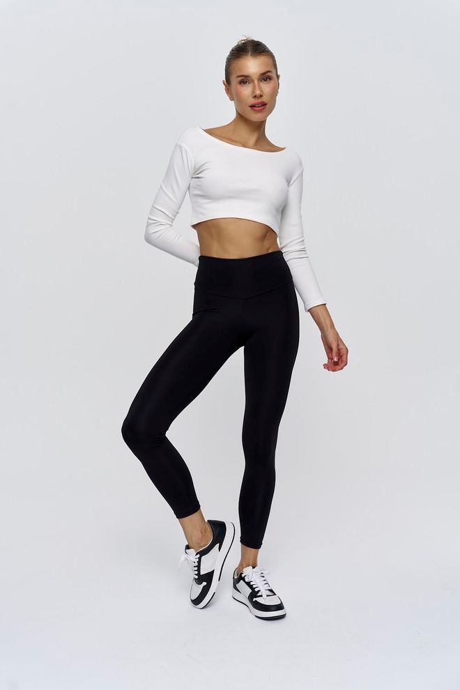 Tuba Leggings a vita alta da donna Nero Abbigliamento all'ingrosso 0