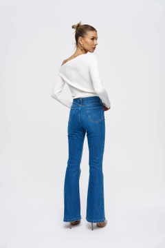 Veleprodajni model oblačil nosi 41145 - Jeans - Blue, turška veleprodaja Kavbojke od Tuba Butik