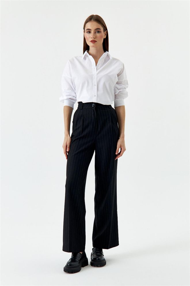 Tuba Women's Wide Leg Pants Black Wholesale Clothing Modest