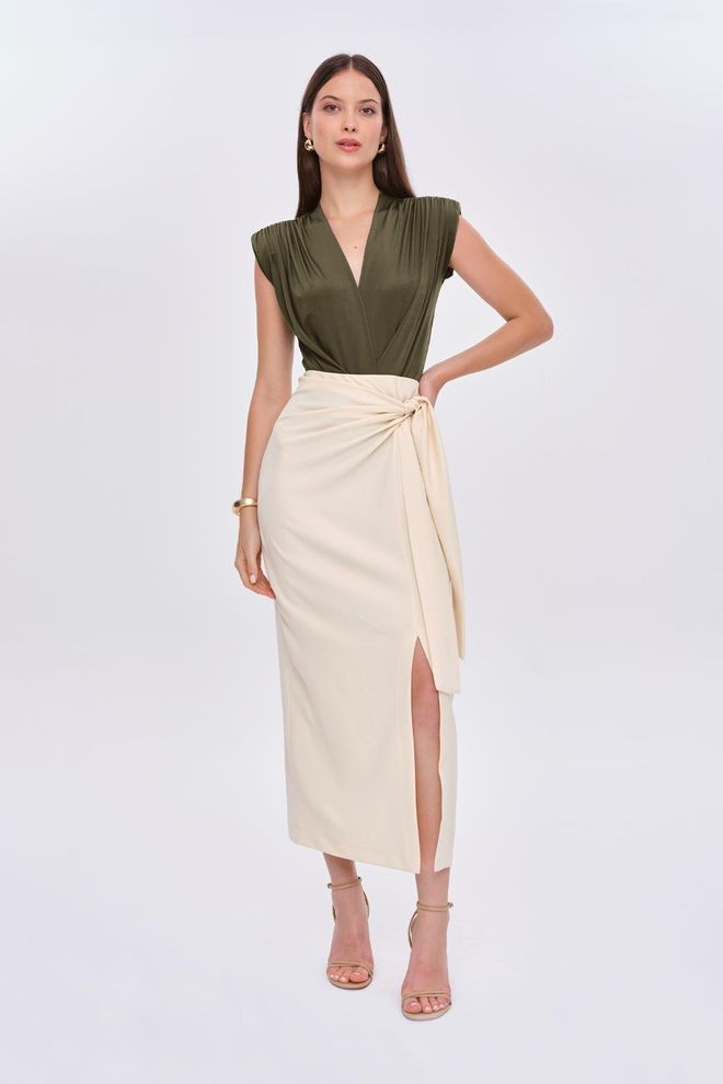 Long khaki skirts bulk best sale