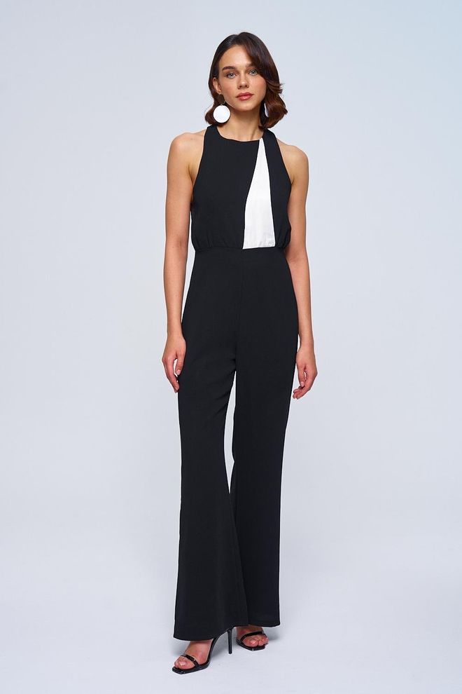Tuba Tuta Lunga Da Donna Con Scollo All'americana Nera Abbigliamento all'ingrosso Formale