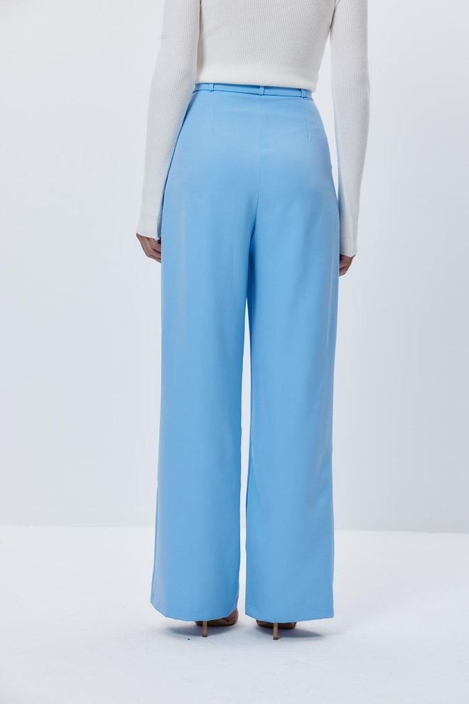 Tuba Dámske Nohavice Palazzo S Vyšívaným Pásom – Modré Veľkoobchod s oblečením 5