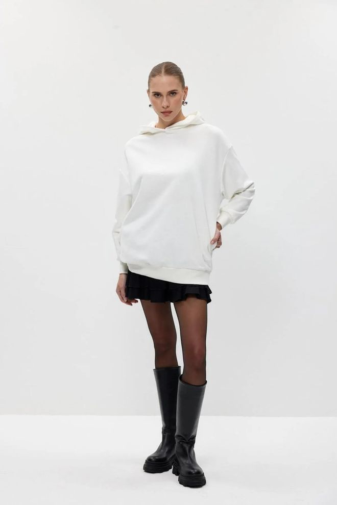 Tuba Sweatshirt Ecru Großhandelskleidung Lässig