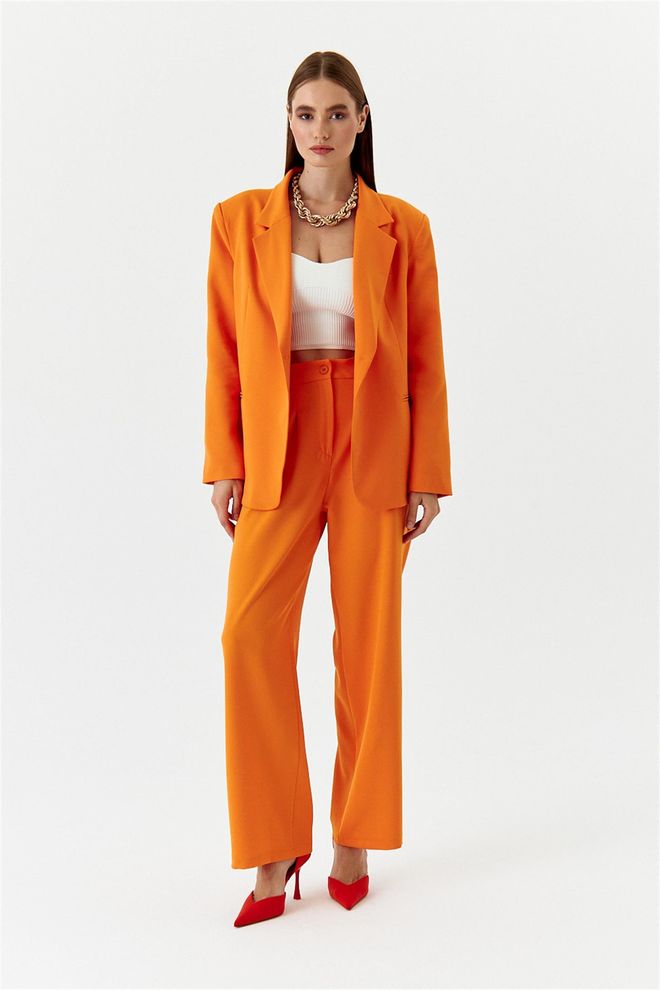 Tuba Šípkové Nohavice Palazzo S Vysokým Pásom – Oranžové Veľkoobchod s oblečením Narodeniny