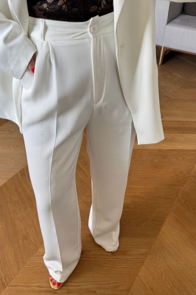 Tuba Women's One Button Jacket White Wholesale Clothing Fall