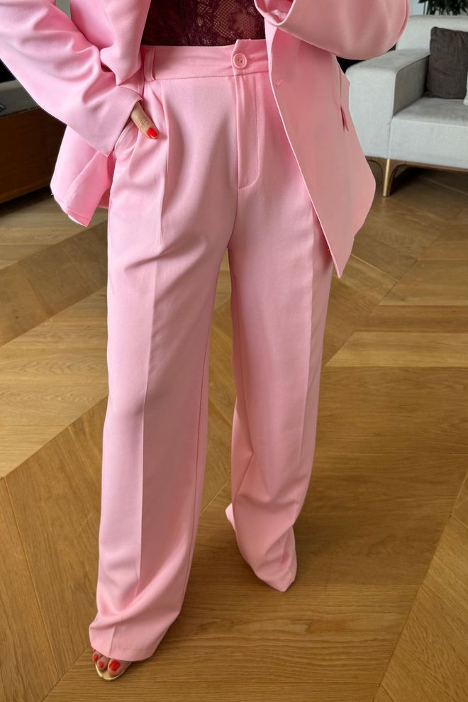 Tuba Women's One Button Jacket Pink Wholesale Clothing Fall