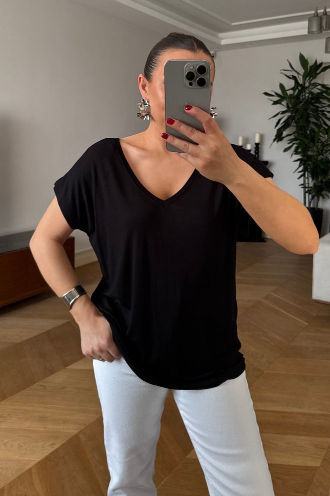 Tuba Μαύρο Casual Κομψό Streetwear T shirt Χονδρικό εμπόριο ενδυμάτων Casual