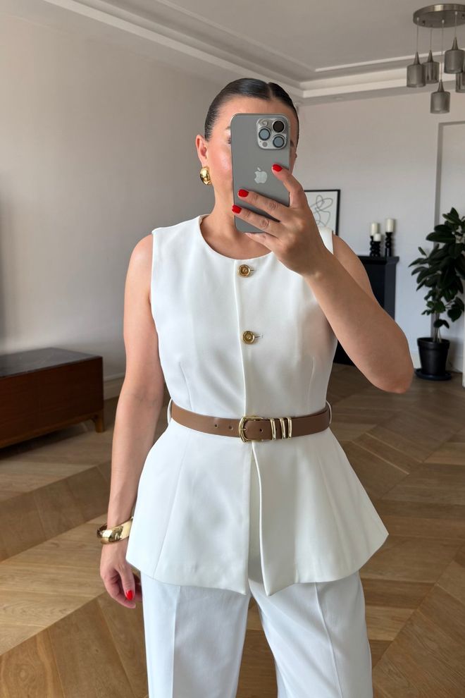 Tuba Biały Elegancki Formalny Klasyczny Kamizelka Hurtowa sprzedaż odzieży Klasyczny