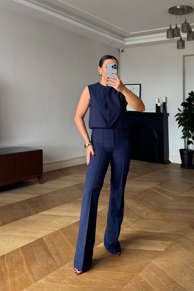Tuba Ensemble Bleu Marine Élégant Formel Vêtements en gros Formel
