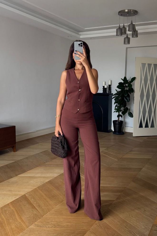 Tuba Ensemble Brun Élégant Formel Vêtements en gros Formel