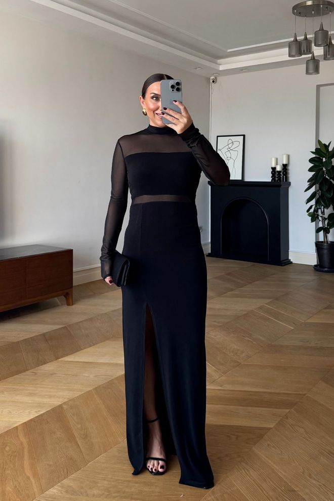 Tuba Black Sexy Elegant Formal Glam Bodycon Dress Wholesale Clothing 1