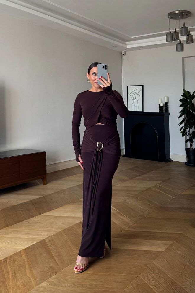 Tuba Claret Red Elegant Glam Set Wholesale Clothing Birthday