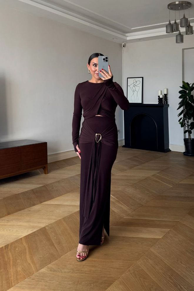 Tuba Claret Red Elegant Glam Set Wholesale Clothing 1