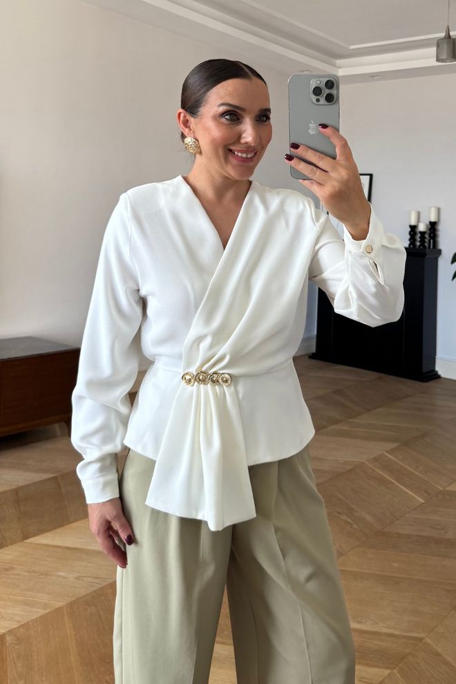 Tuba White Elegant Formal Shirt Wholesale Clothing Elegant