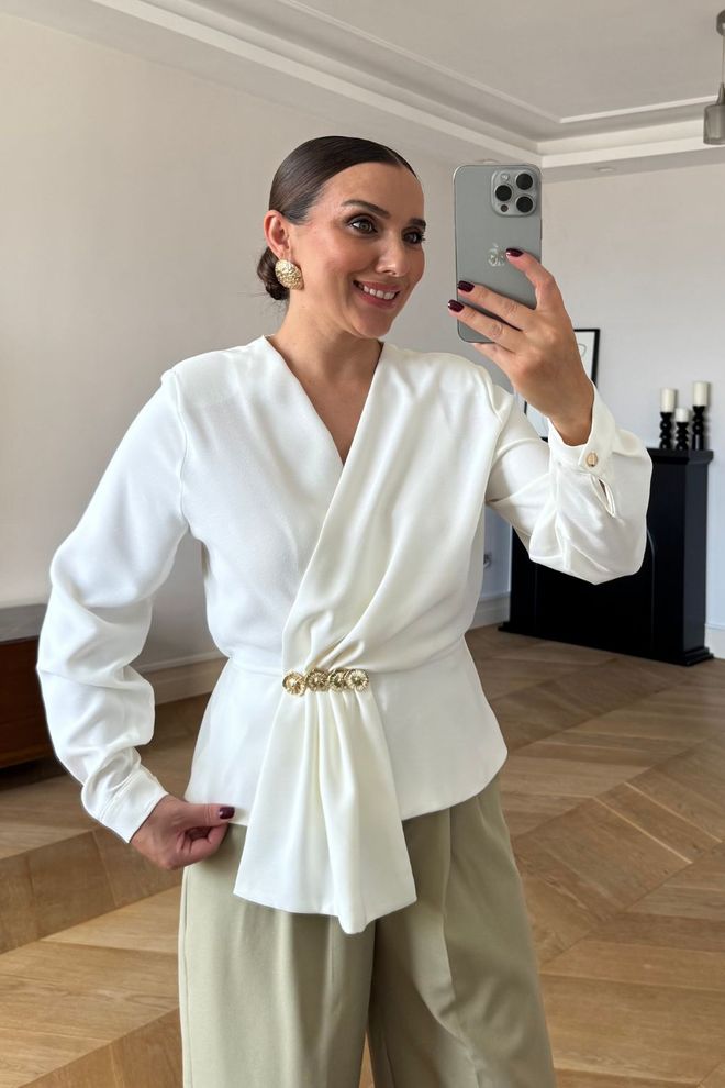 Tuba White Elegant Formal Shirt Wholesale Clothing Spring