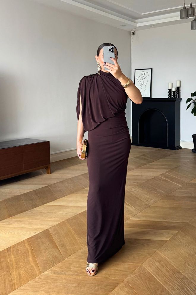 Tuba Vestido Vermelho Clarete Elegante Sem Mangas Bainha Roupas por atacado Outono