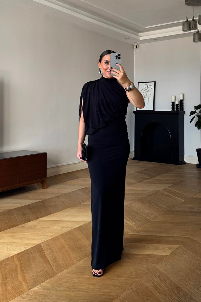 Tuba Robe Fourreau Noire Élégante Formelle Glamour Sexy Vêtements en gros Sexy