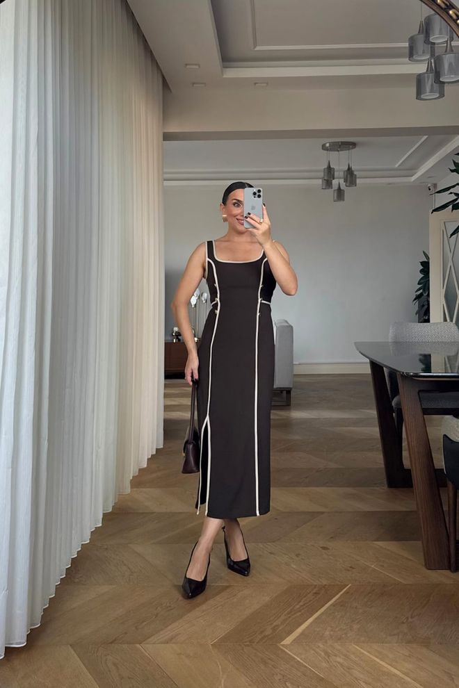 Tuba Black Sexy Elegant Formal Sheath Dress Wholesale Clothing 1