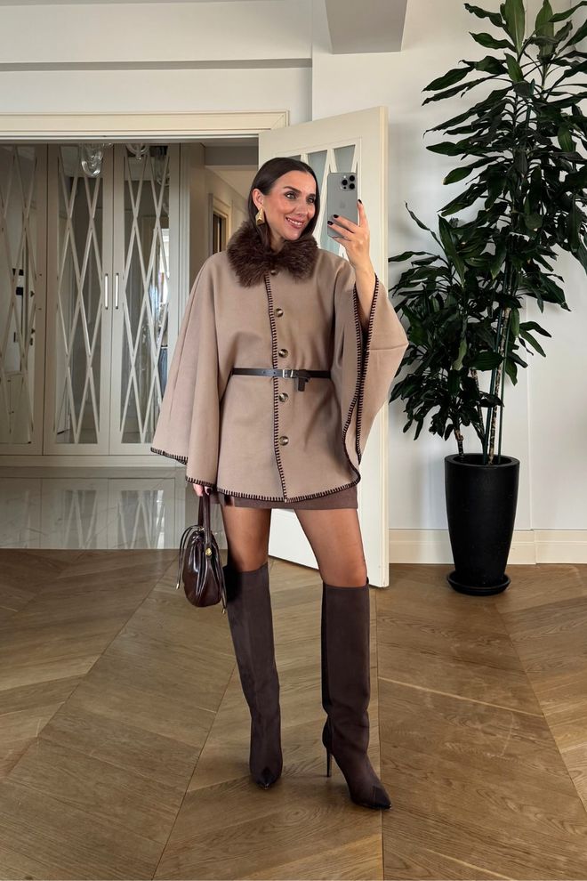 Tuba Giacca Beige Elegante Avvolgente Abbigliamento all'ingrosso Casuale