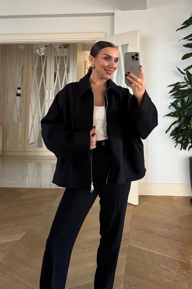 Tuba Zwarte Overhemd Jas Groothandel Kleding Casual