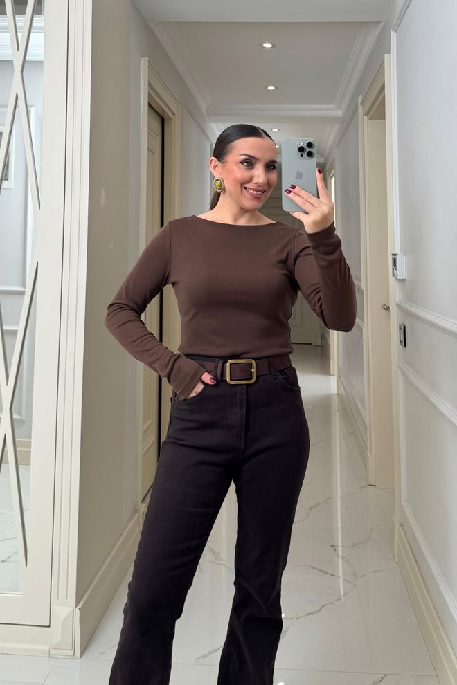 Tuba Brązowy Slim Fit Casual Elegancki Preppy Kardigan Hurtowa sprzedaż odzieży 5