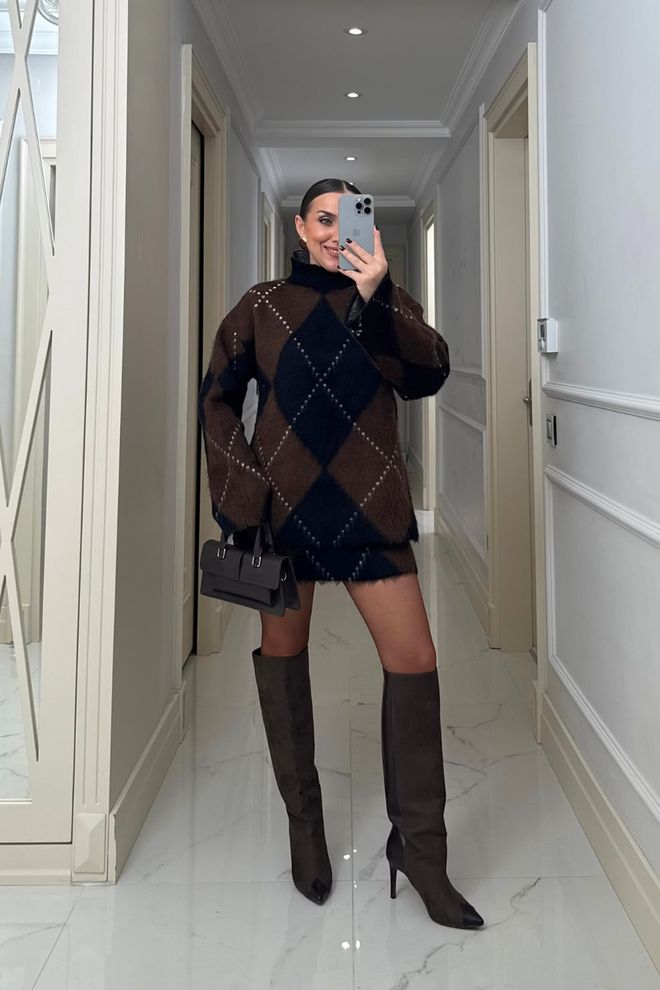 Tuba Rinkinys Rudas Kasdienis Elegantiškas Retro Vintažinis Didmeninė prekyba drabužiais Kokteilinė