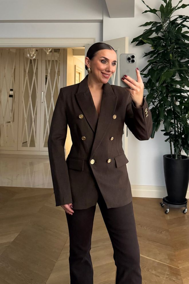 Tuba Švarkas Ruda Vakarinė Didmeninė prekyba drabužiais Išleistuvės