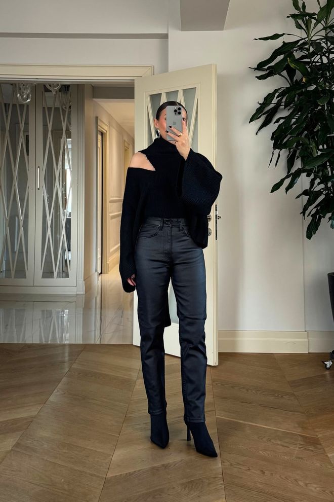 Tuba Black Elegant High Waist Cigarette Pants Wholesale Clothing Fall