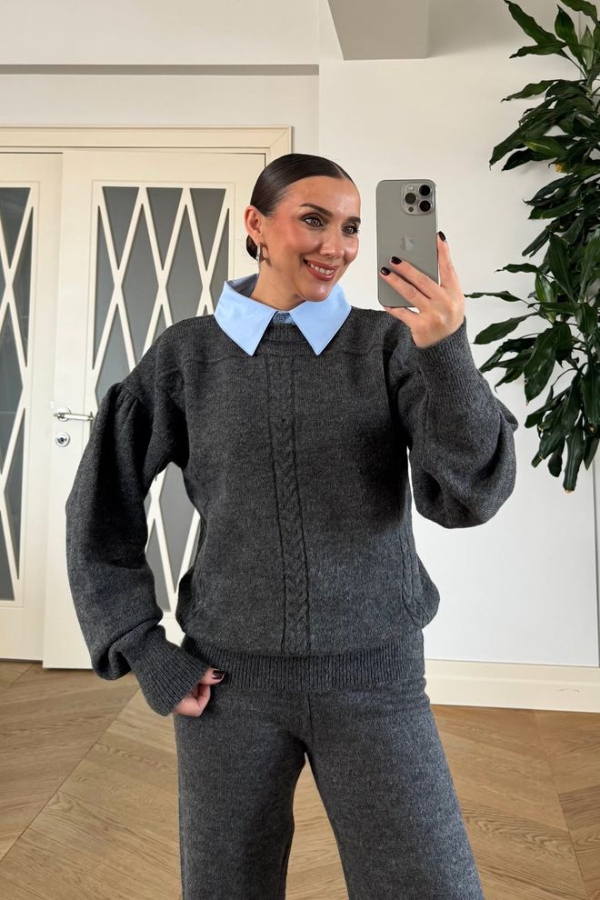 Tuba Grey Casual Elegant Preppy Cardigan Wholesale Clothing Casual