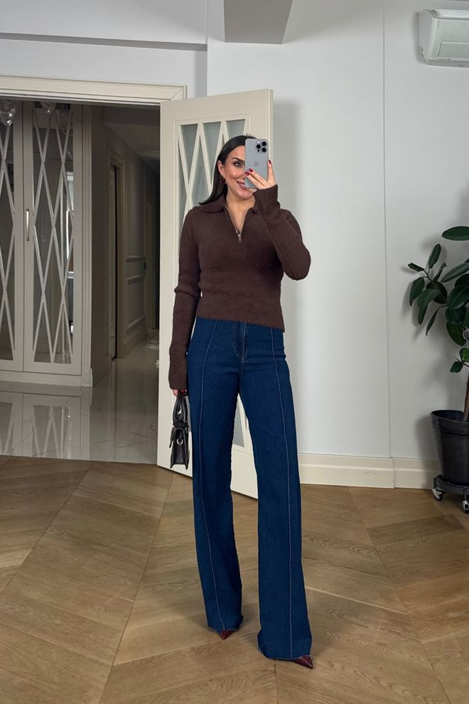 Tuba Brown Casual Elegant Slim Fit Cardigan Wholesale Clothing 5