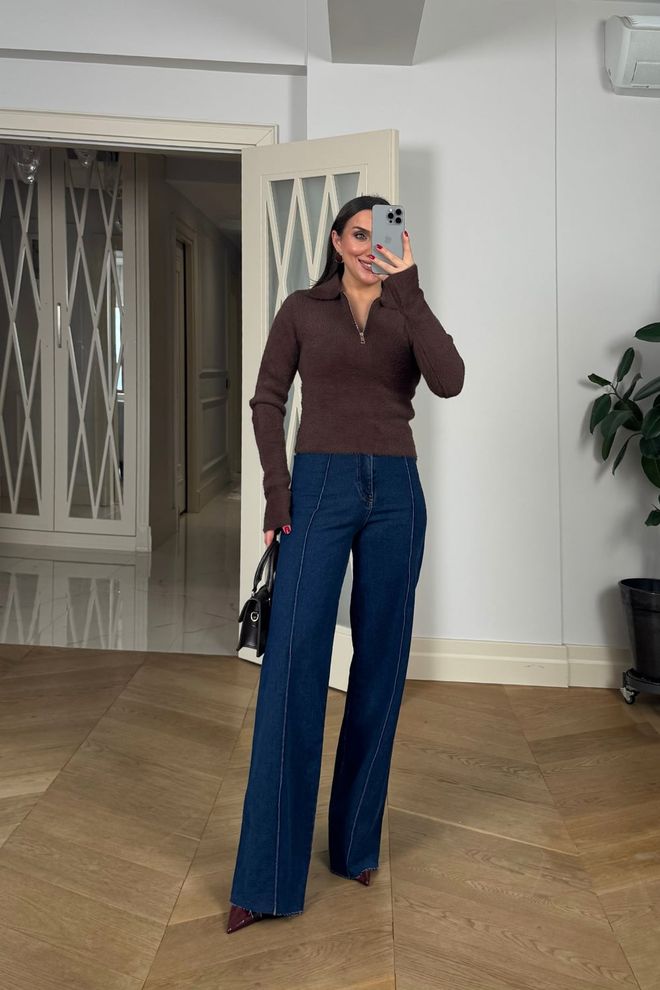 Tuba Brown Casual Elegant Slim Fit Cardigan Wholesale Clothing Work