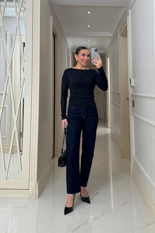 Tuba Cardigan Nero Slim Fit Casual Con Scollo A Barca Abbigliamento all'ingrosso Da cocktail