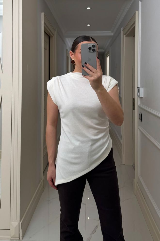 Tuba Белая Повседневная Элегантная Рубашка С Рукавами Кап Оптовая продажа одежды Повседневный