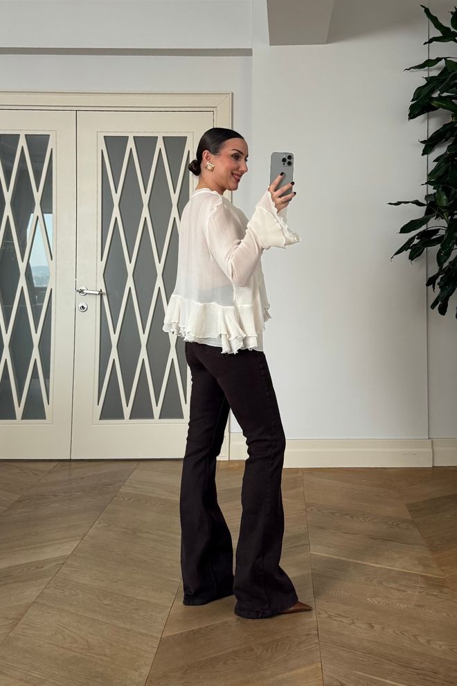 Tuba White Elegant Boho Casual Shirt Wholesale Clothing Elegant