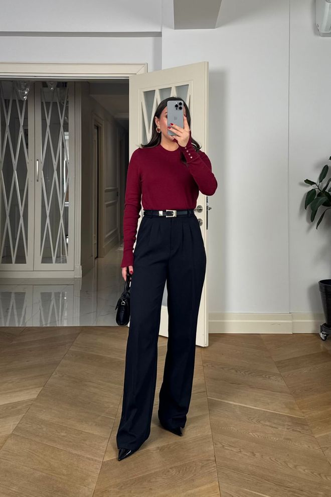 Tuba Nero Elegante Pantaloni Tapered/Carrot Abbigliamento all'ingrosso Casuale